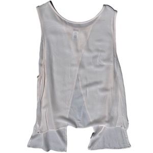 Ten Sixty Sherman size small creamy white layered back sleeveless blouse